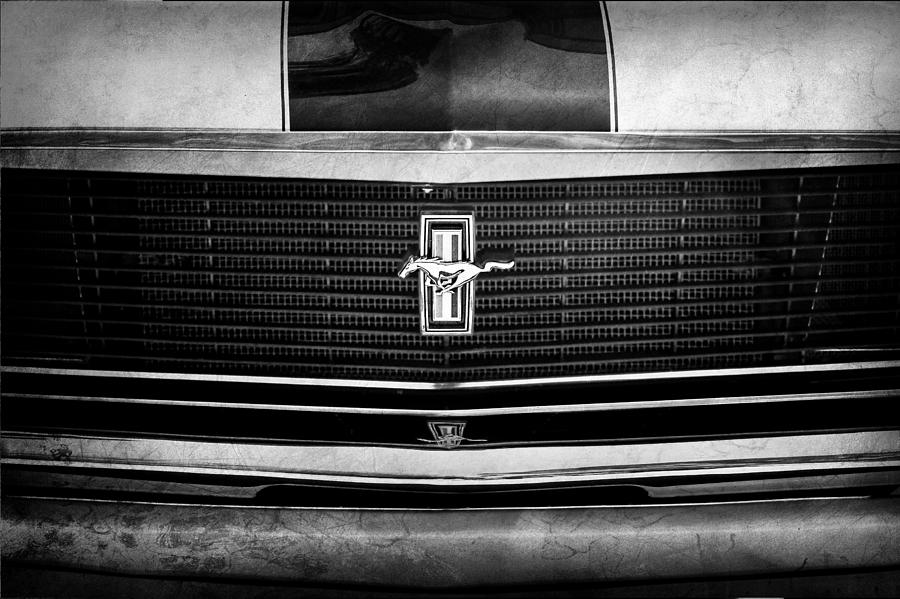 1970 Ford Mustang Boss 302 Grille Emblem #4 Photograph by Jill Reger