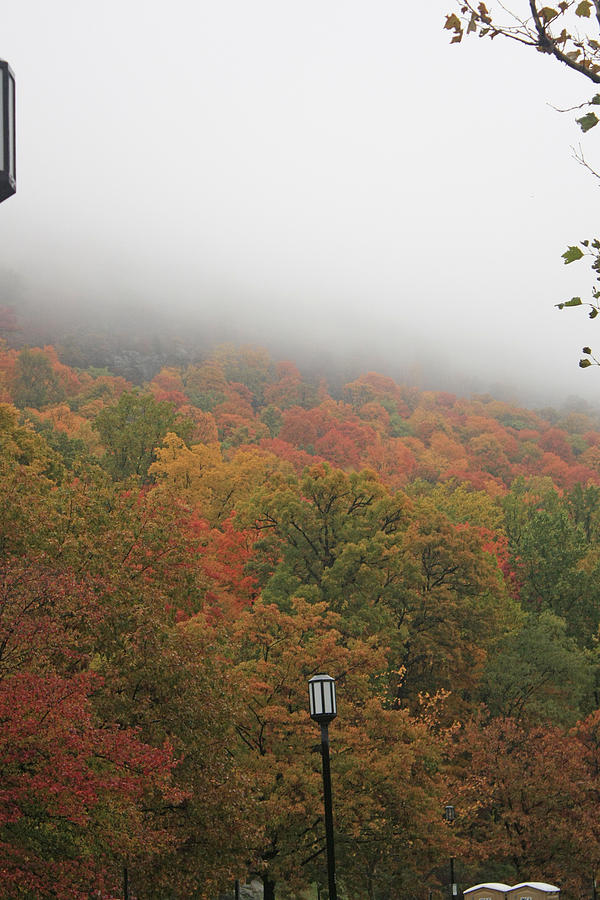Autumn Foilage Photograph - A Foggy Autumn Day at the United States Military Academy at West #3 by James Connor