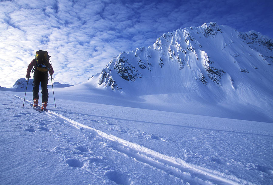 Adventure Photograph - A Woman Ski Tours And Explores 4 by Jimmy Chin Adventure Photograph - A Woman Ski Tours And Explores 4 by Jimmy Chin