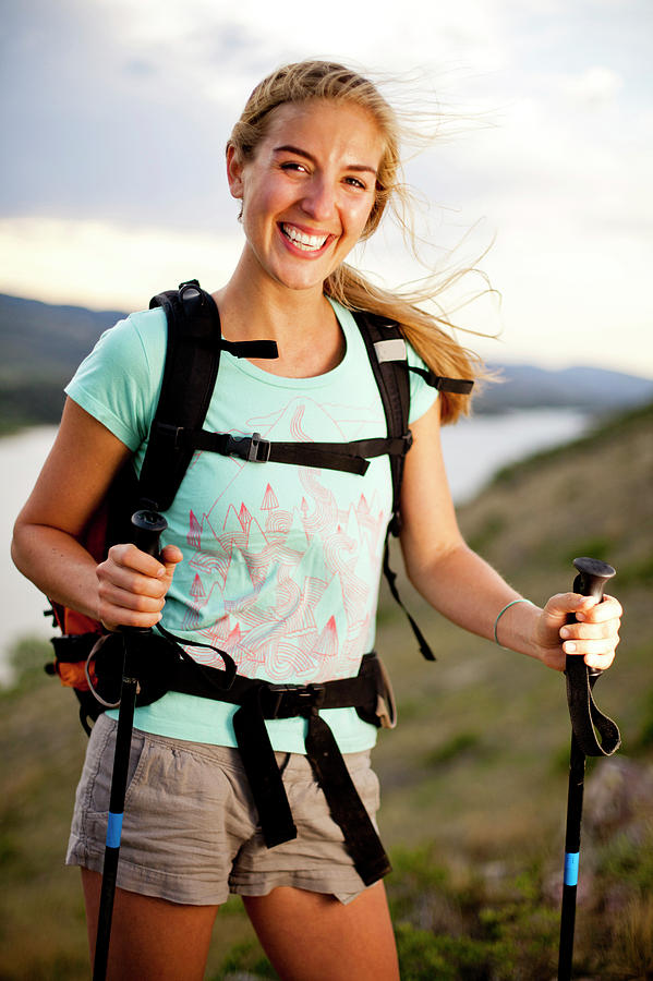 A Young Woman Hiking #4 by Steve Glass