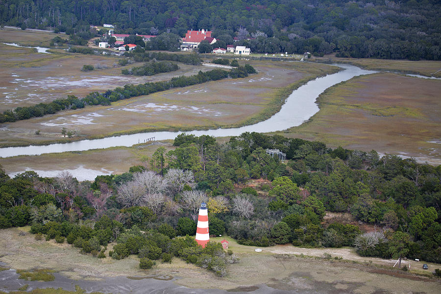 Aerial Near Jekyll Island Photograph