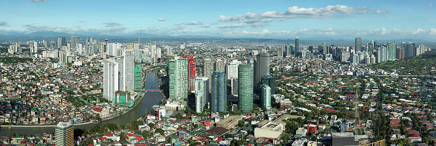 Aerial View Of Cityscape, Makati #4 Photograph by Panoramic Images