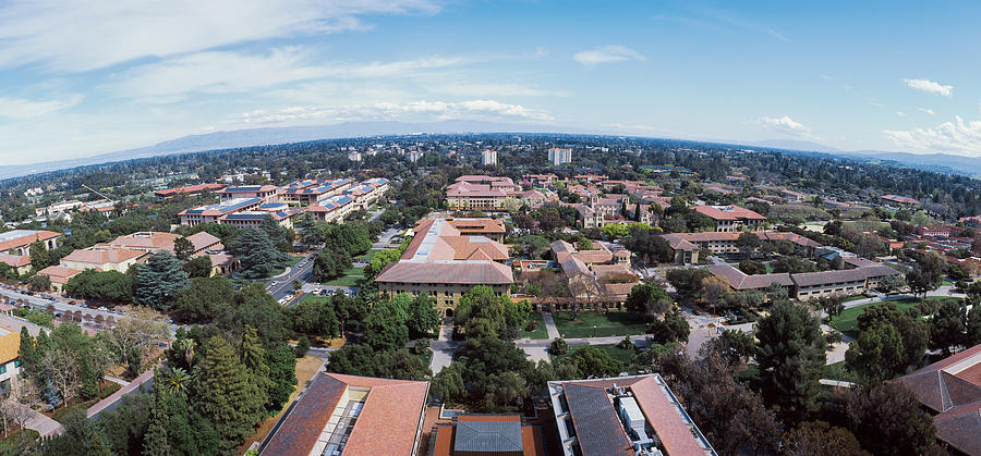 Aerial View Of Stanford University Photograph by Panoramic Images - Pixels