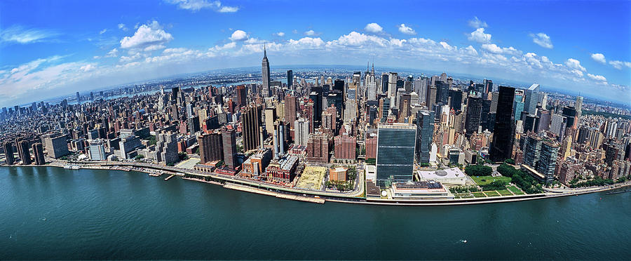 Aerial View Of The Cityscape, New York #4 Photograph by Panoramic Images