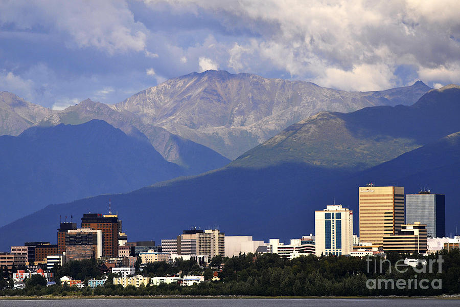 Anchorage Skyline Photograph by Bill Cobb | Fine Art America