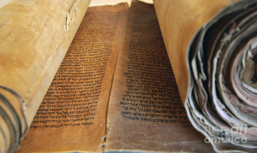 Judaism Photograph - Ancient Torah scrolls from Yemen  #4 by Shay Fogelman