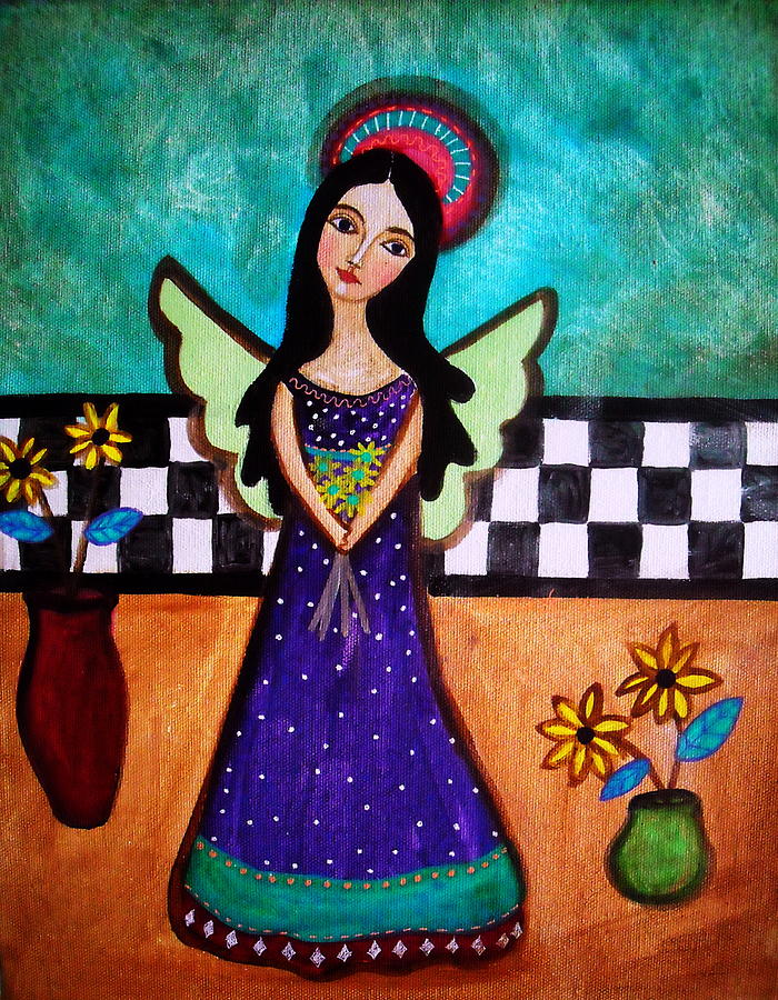 Flower Painting - Angel #4 by Pristine Cartera Turkus