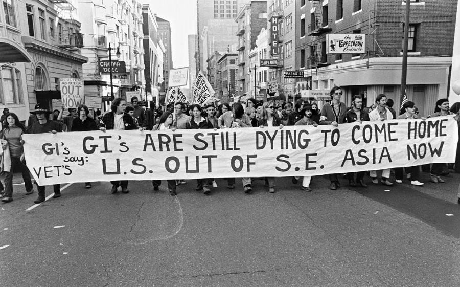 Anti Vietnam War Demonstration #4 Photograph by Underwood Archives Adler