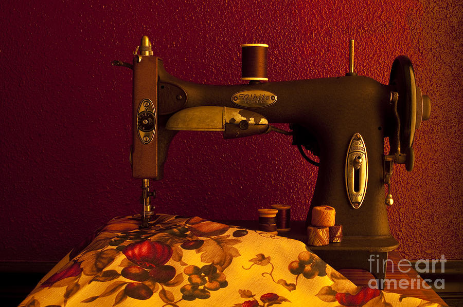 Antique sewing machine #4 Photograph by Jim Corwin