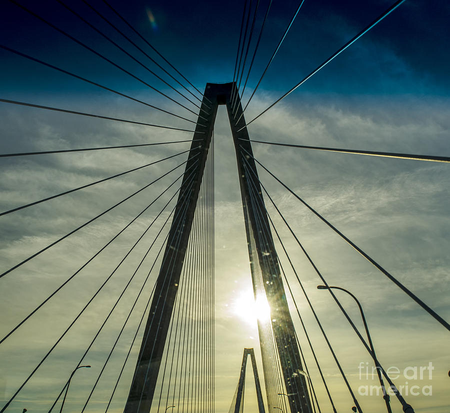 Arthur Ravenel Jr Bridge in Charleston South Carolina Photograph by David Oppenheimer
