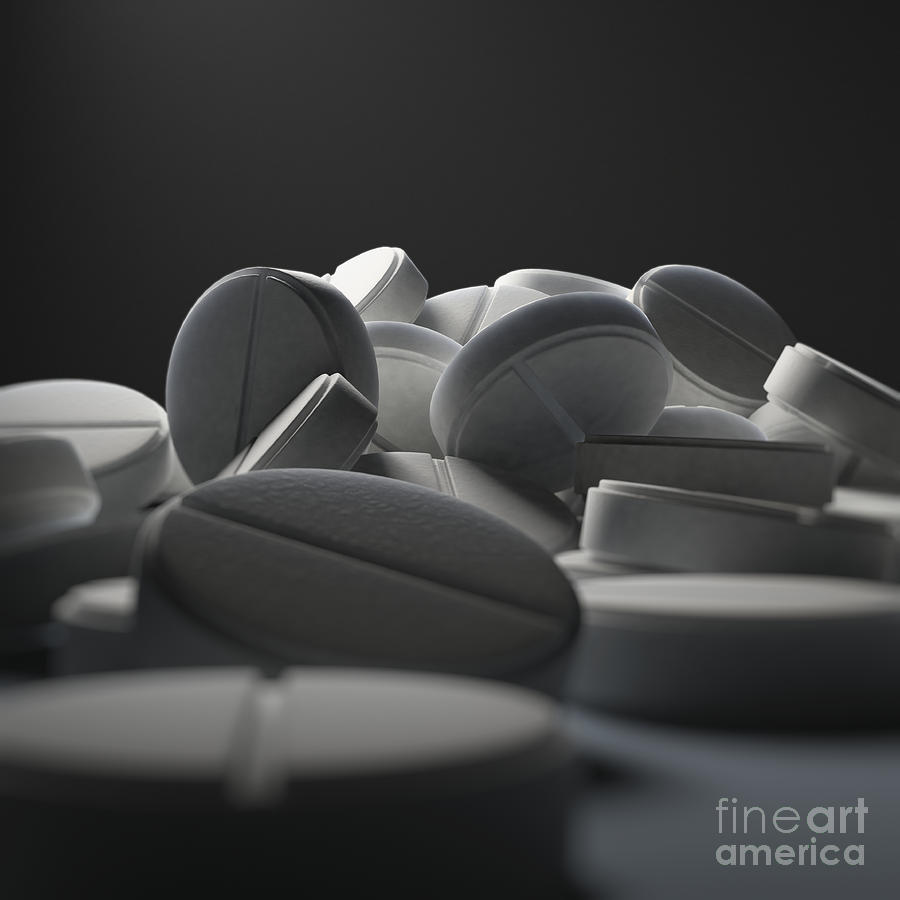 Aspirin Tablets #4 Photograph by Science Picture Co