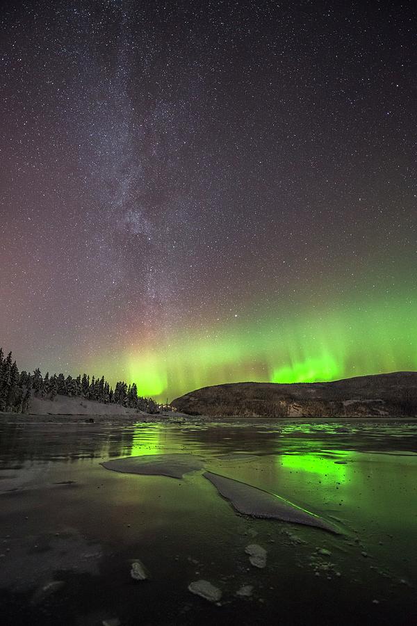 Aurora Borealis And Milky Way Photograph by Tommy Eliassen - Fine Art ...