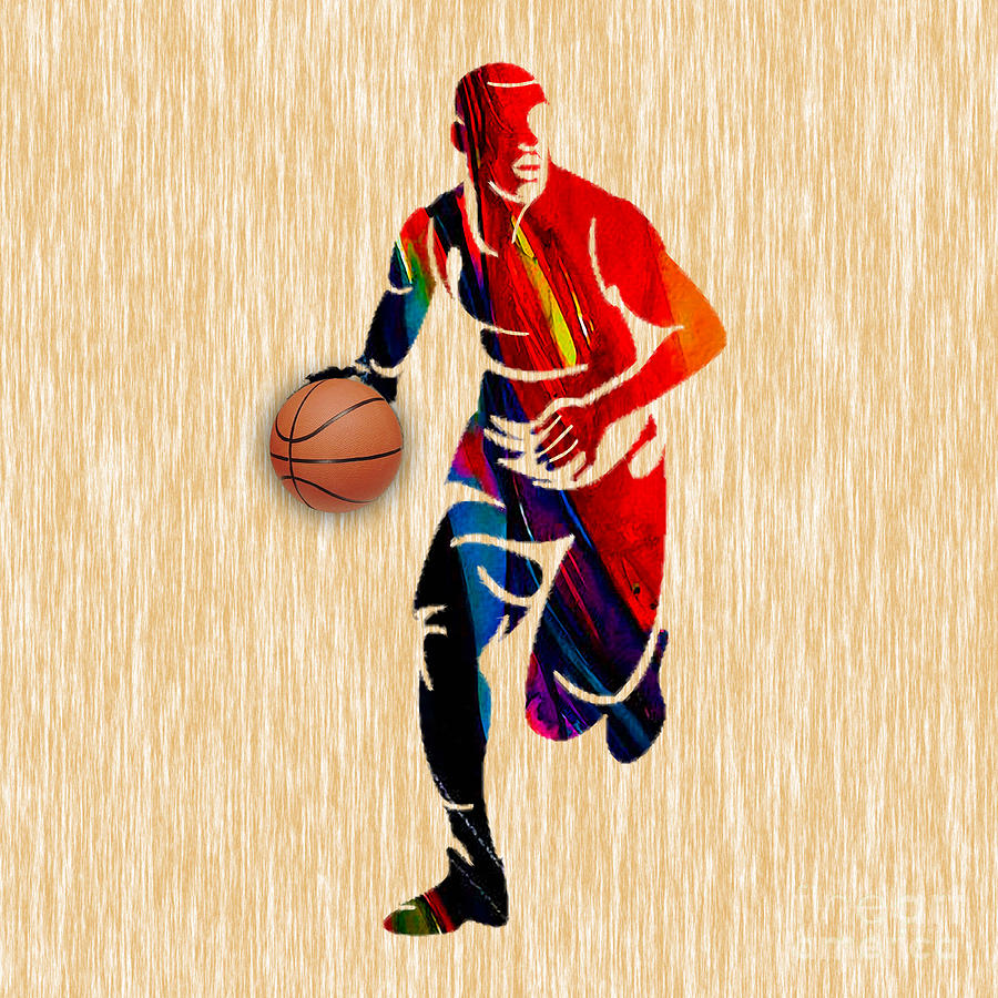 Basketball #4 Mixed Media by Marvin Blaine