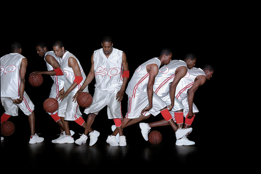 Basketball Photograph - Basketballer Dribbling #4 by Gustoimages/science Photo Library
