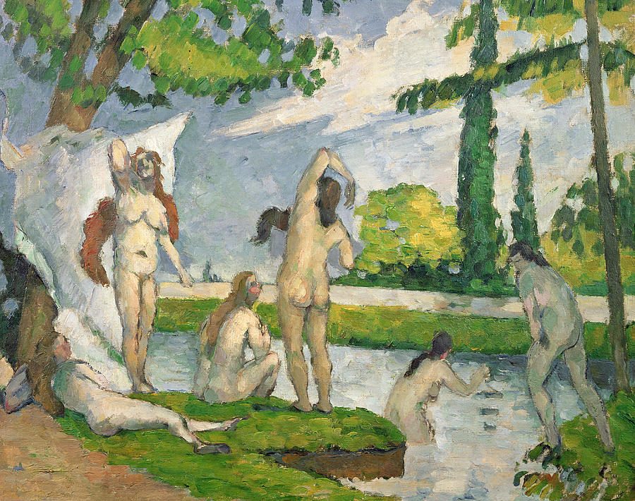 Bathers Painting by Paul Cezanne