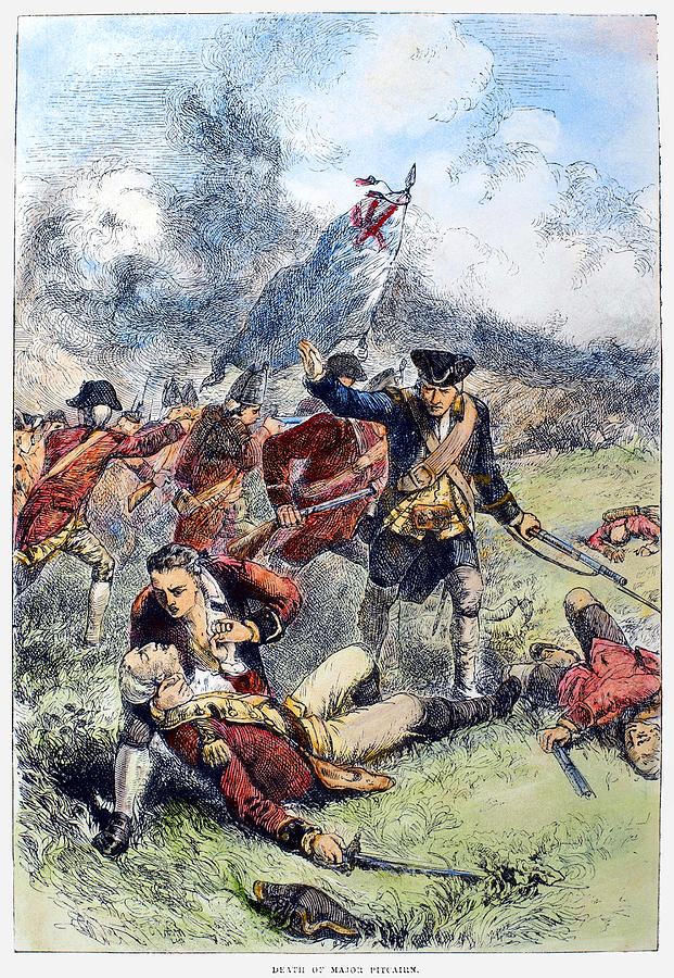 Flag Photograph - Battle Of Bunker Hill, 1775 #4 by Granger