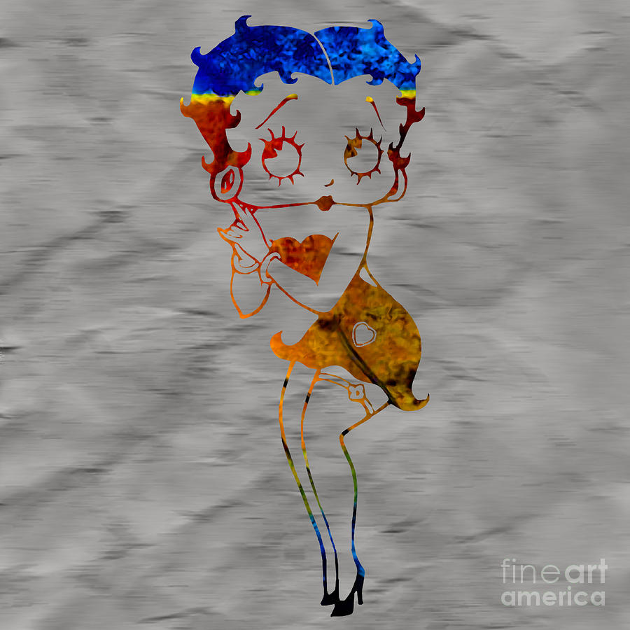 Home Mixed Media - Betty Boop #4 by Marvin Blaine