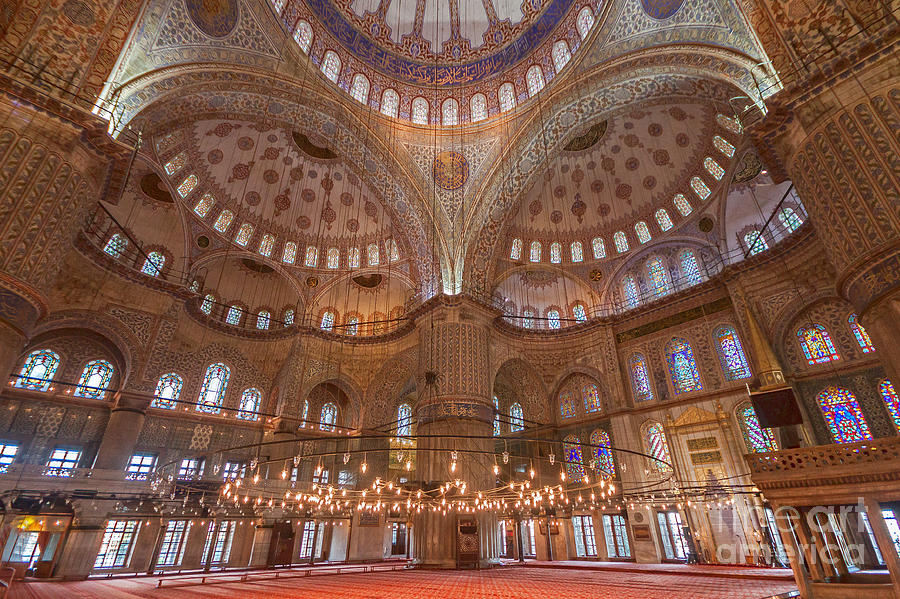 Turkey Photograph - Blue mosque Istanbul #4 by Shishir Sathe