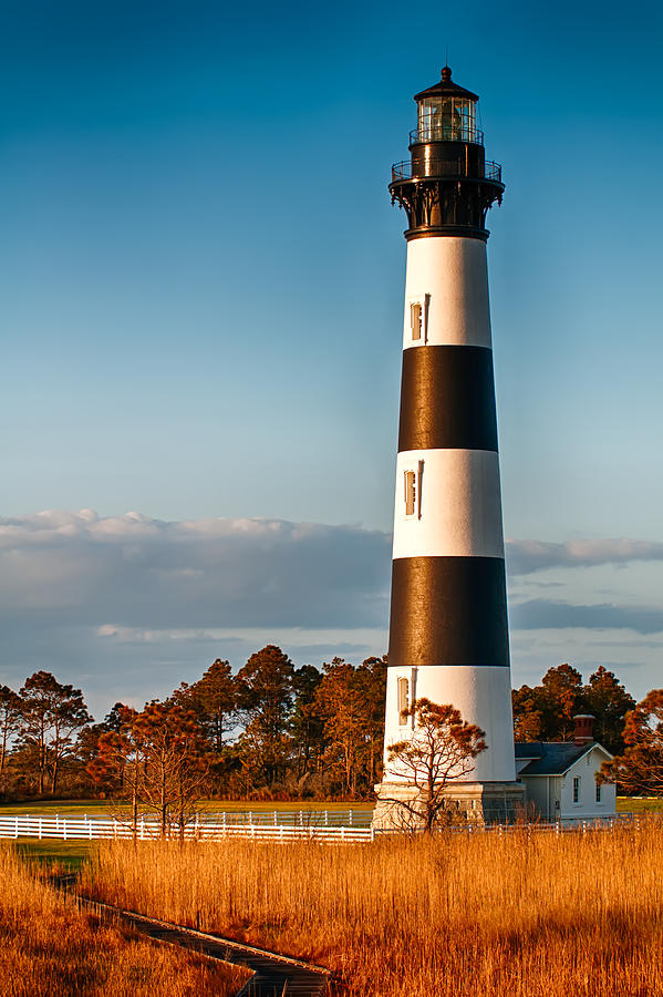 Bodie Island Lighthouse OBX Cape Hatteras North Carolina #4 Photograph by Alex Grichenko