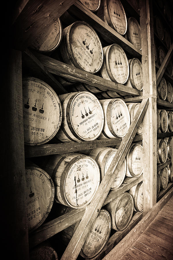 Bourbon Barrels in Kentucky Photograph by Karen Varnas