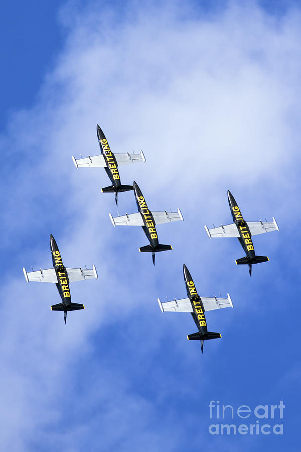 Albatross Photograph - Breitling air display team #4 by Nir Ben-Yosef