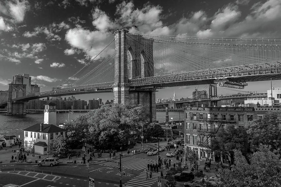 Brooklyn Bridge At Sunset, Ny Ny - #4 Photograph by Panoramic Images