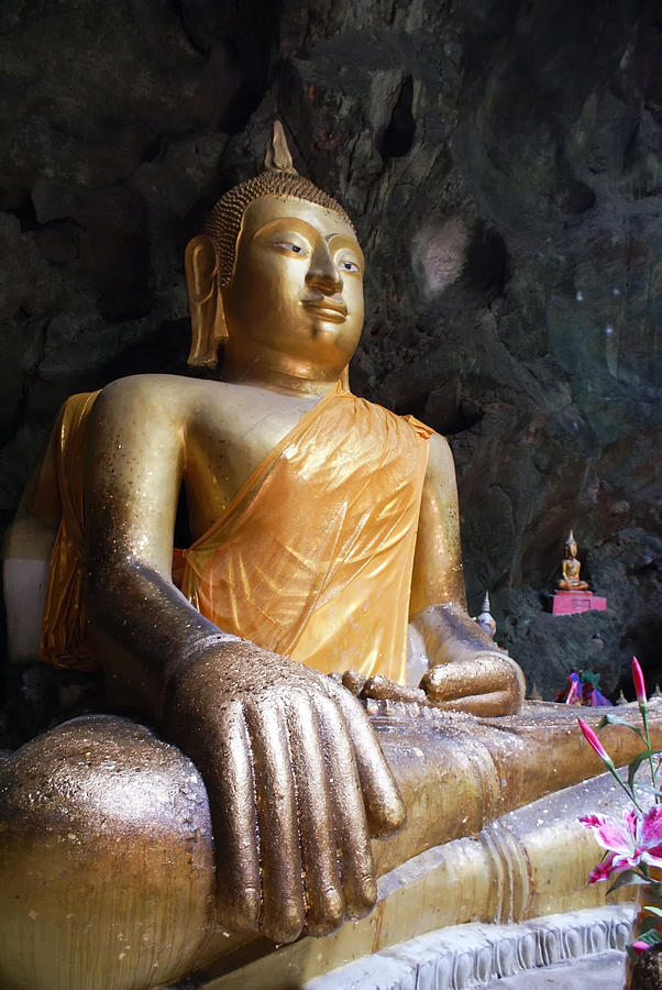 Buddha at Khao Bandai It Caves #4 Digital Art by Carol Ailles
