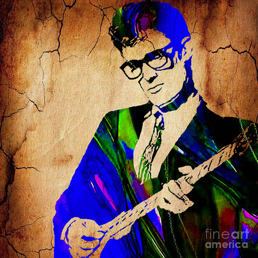 Buddy Holly Mixed Media - Buddy Holly Collection #4 by Marvin Blaine