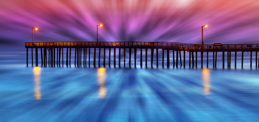 Sunset Photograph - Cayucos Pier #4 by Robert Jensen