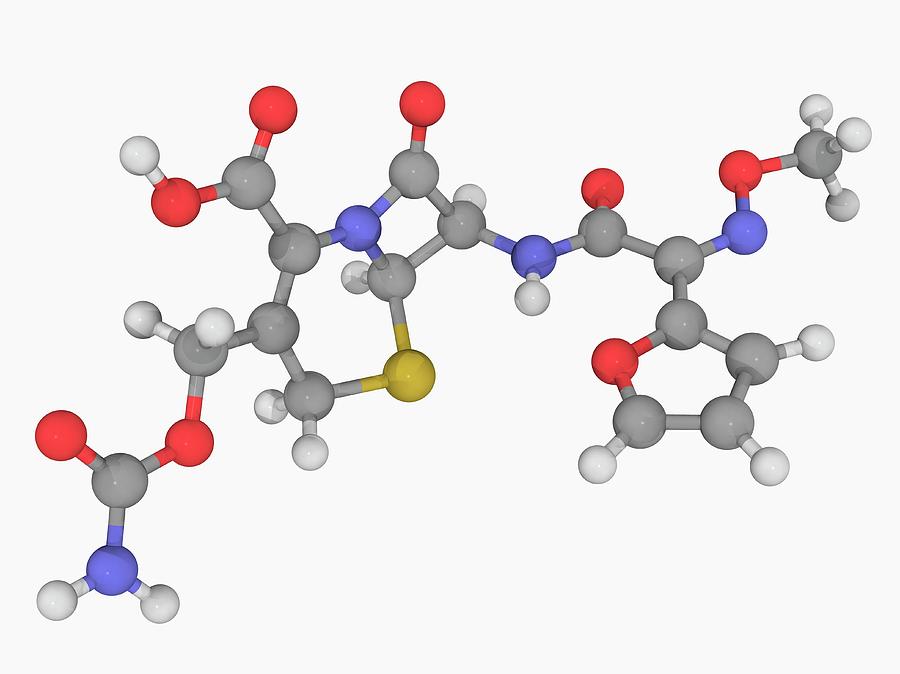 Cefuroxime Drug Molecule Photograph by Laguna Design/science Photo ...