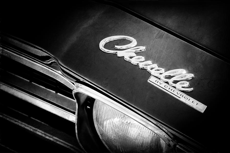 Chevrolet Chevelle SS Hood Emblem #4 Photograph by Jill Reger