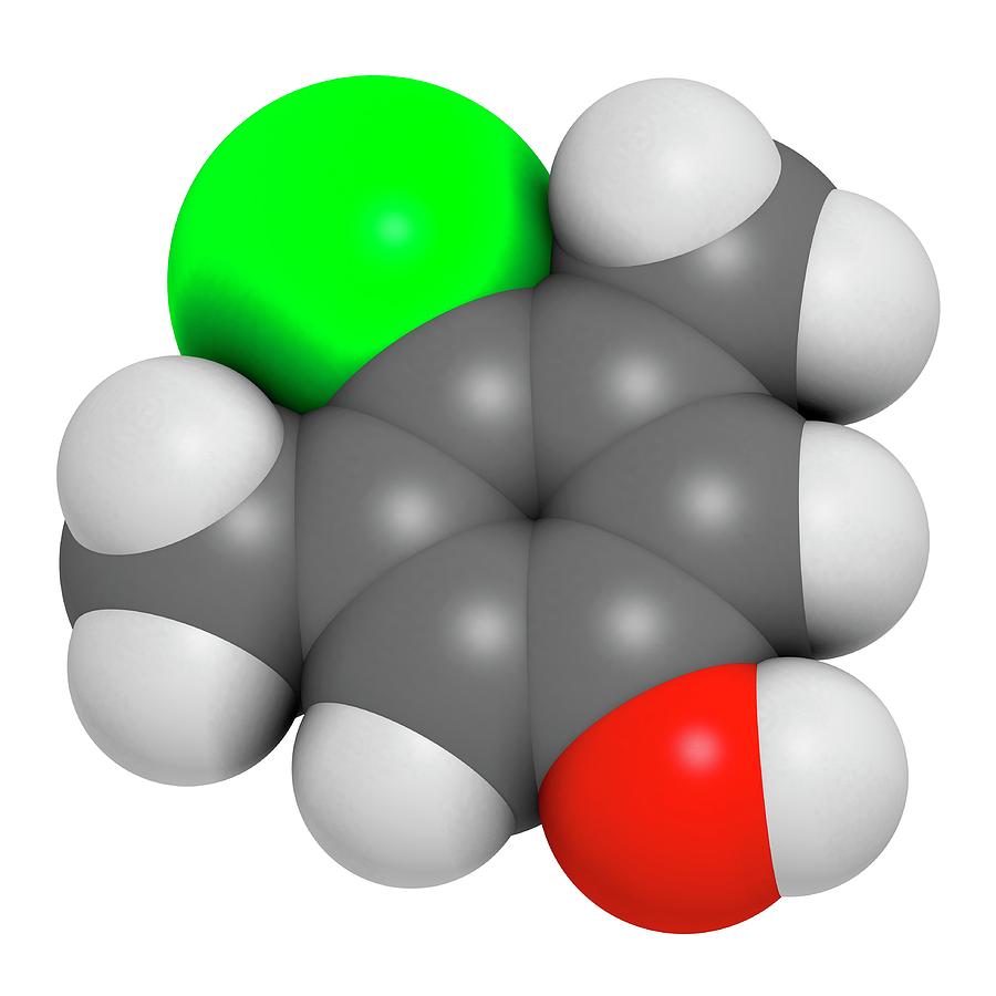 Antimicrobial Photograph - Chloroxylenol Antiseptic Molecule #4 by Molekuul
