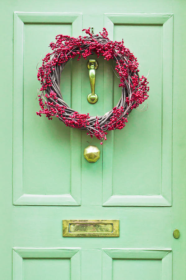 Christmas Photograph - Christmas wreath #4 by Tom Gowanlock