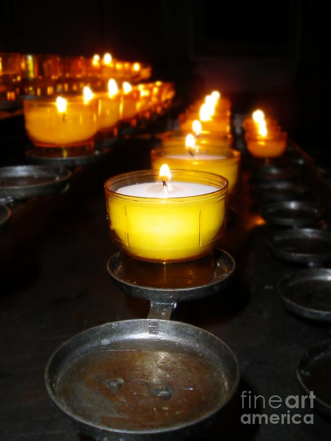 Church Candles #4 Photograph by Henrik Lehnerer