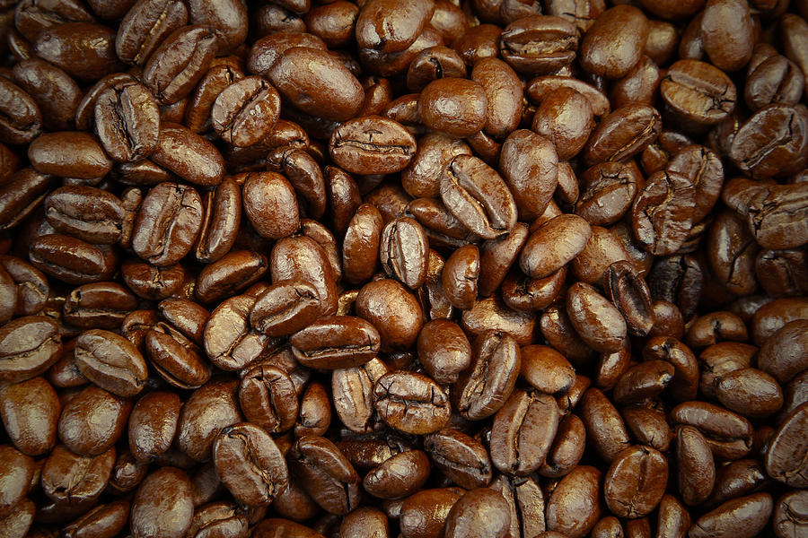 Coffee beans #4 Photograph by Les Cunliffe