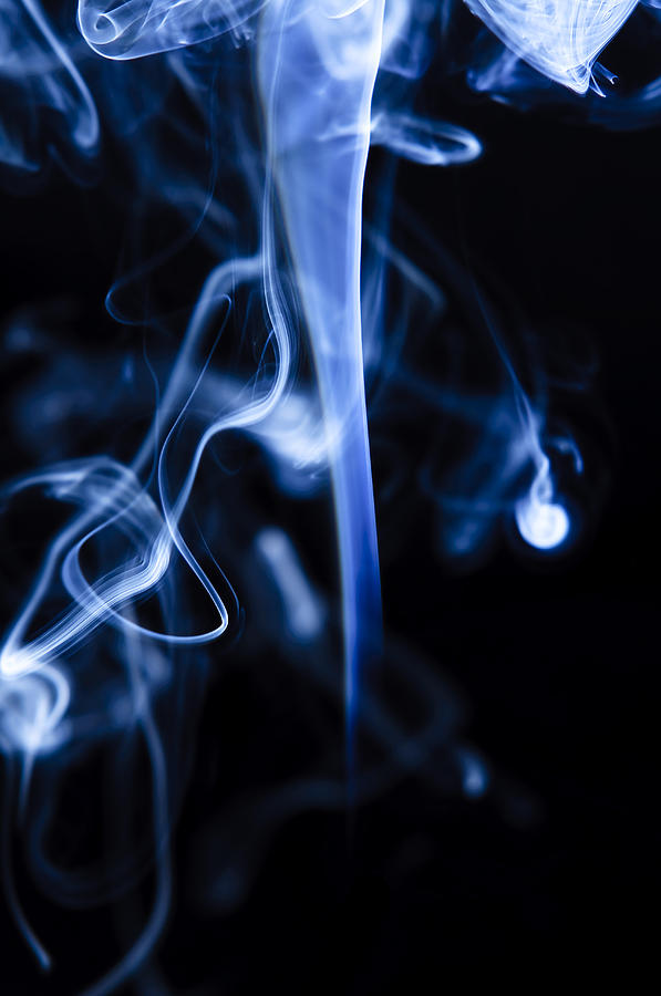 Abstract Photograph - Colored Smoke #4 by Rashad Penn