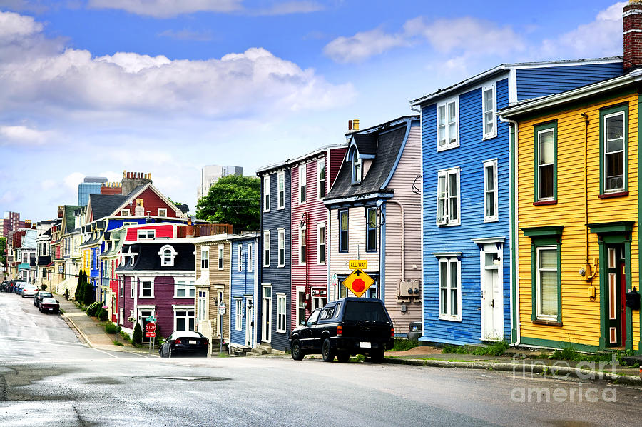 Colorful Houses In St. Johns 3 Photograph