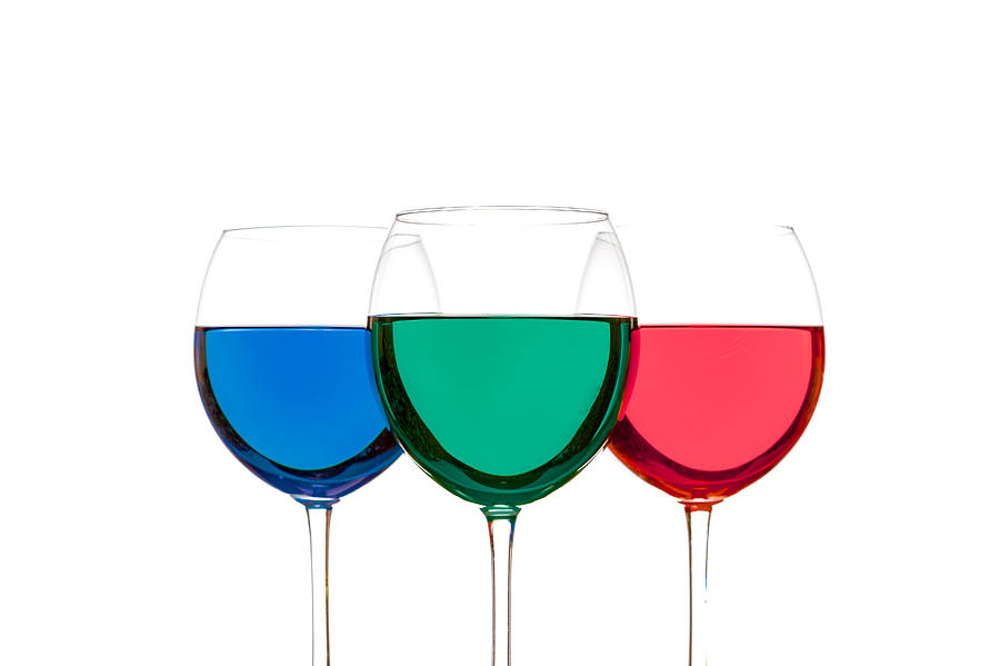 Colorful Wine Glasses #4 Photograph by Peter Lakomy