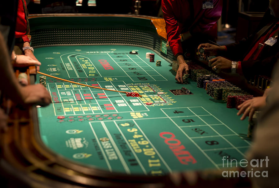 Craps Table at Harrahs Cherokee Casino Resort and Hotel #1 Photograph by David Oppenheimer