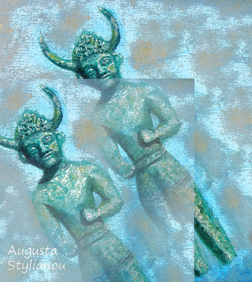 Cyprus Gods of Trade #1 Painting by Augusta Stylianou