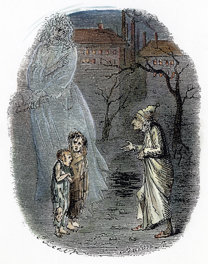 Christmas Drawing - Dickens Christmas Carol, 1843 #5 by Granger
