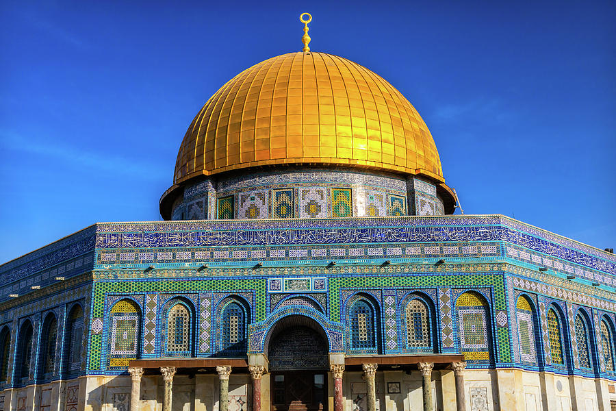 Dome Of The Rock Arch, Temple Mount Photograph by William Perry