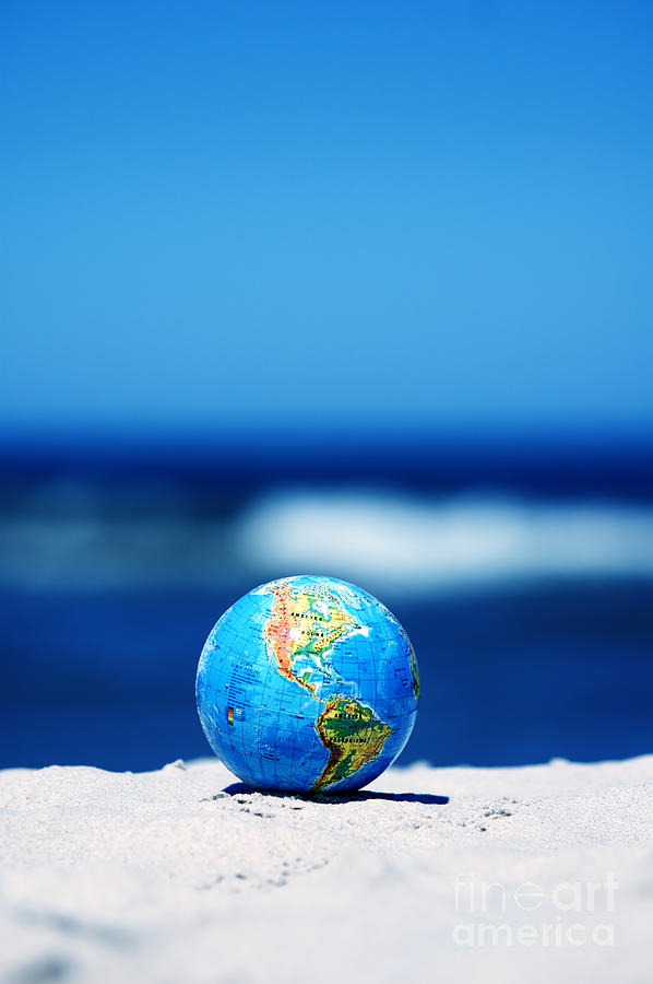 Globe Photograph - Earth globe. Conceptual image #4 by Michal Bednarek