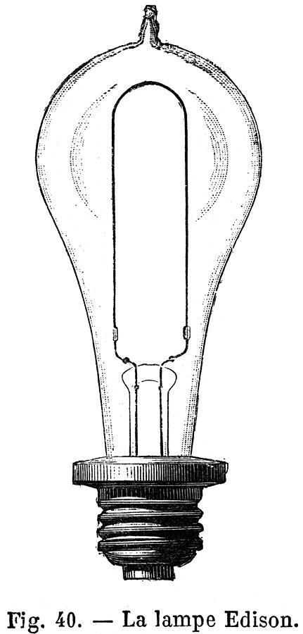 EDISON LAMP, 19th CENTURY #4 Photograph by Granger