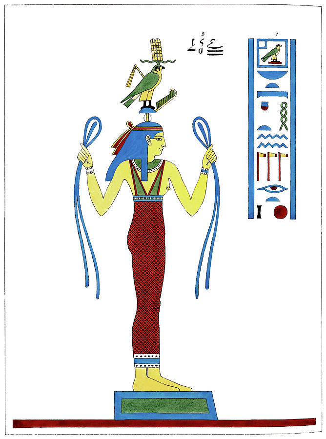 Egypt Hathor, 1823 Drawing by Granger Fine Art America