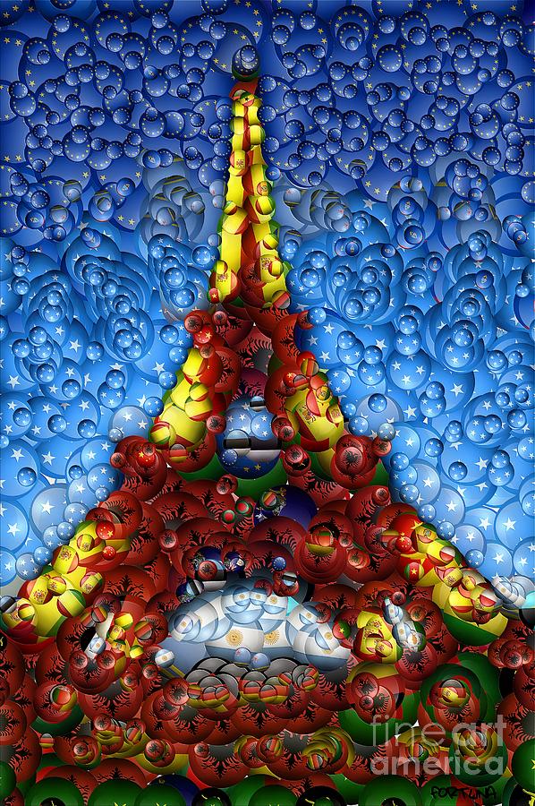 Eiffel Tower #4 Painting by Dragica  Micki Fortuna