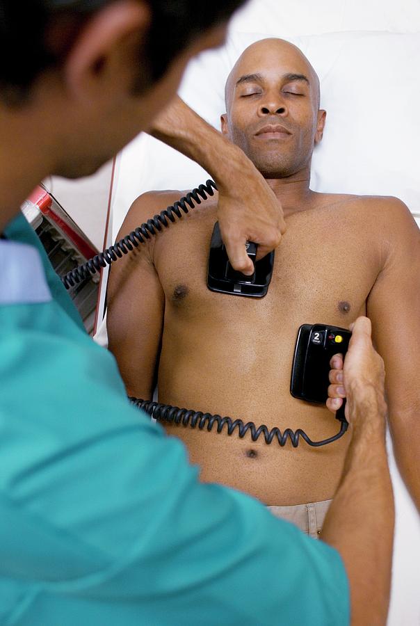 Human Photograph - Emergency Defibrillation #4 by Ian Hooton/science Photo Library
