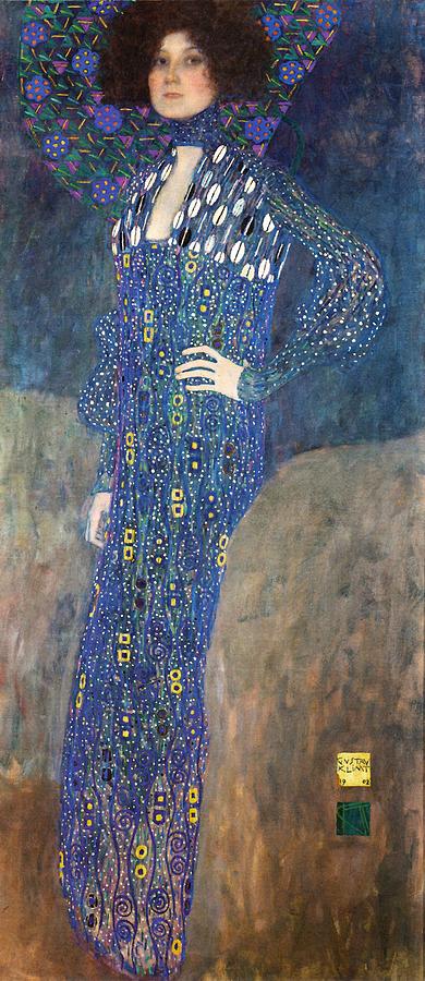 Emilie Floege #3 Painting by Gustav Klimt
