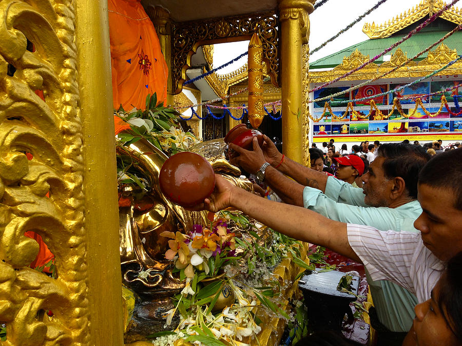 Enlightenment Of Buddha Celebrations Shwedagon Pagoda Yangon Myanmar #4 Photograph by PIXELS  XPOSED Ralph A Ledergerber Photography
