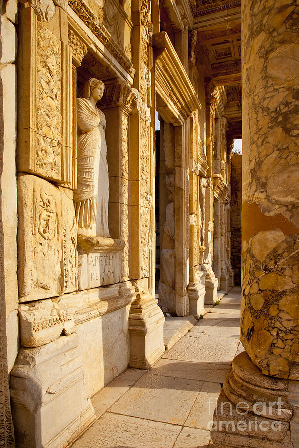 Ephesus Turkey - Athena - Library Photograph by Brian Jannsen